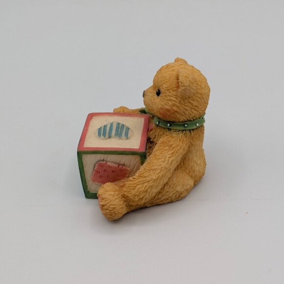 Cherished Teddies Bear with ABC "S" Block (158488S) 1995 - Picture 6 of 10